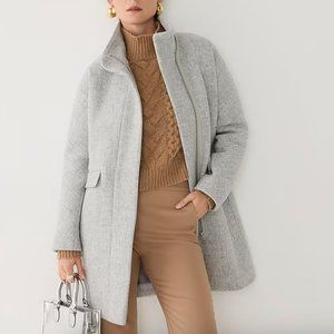 cocoon coat in Italian stadium-cloth | j.crew